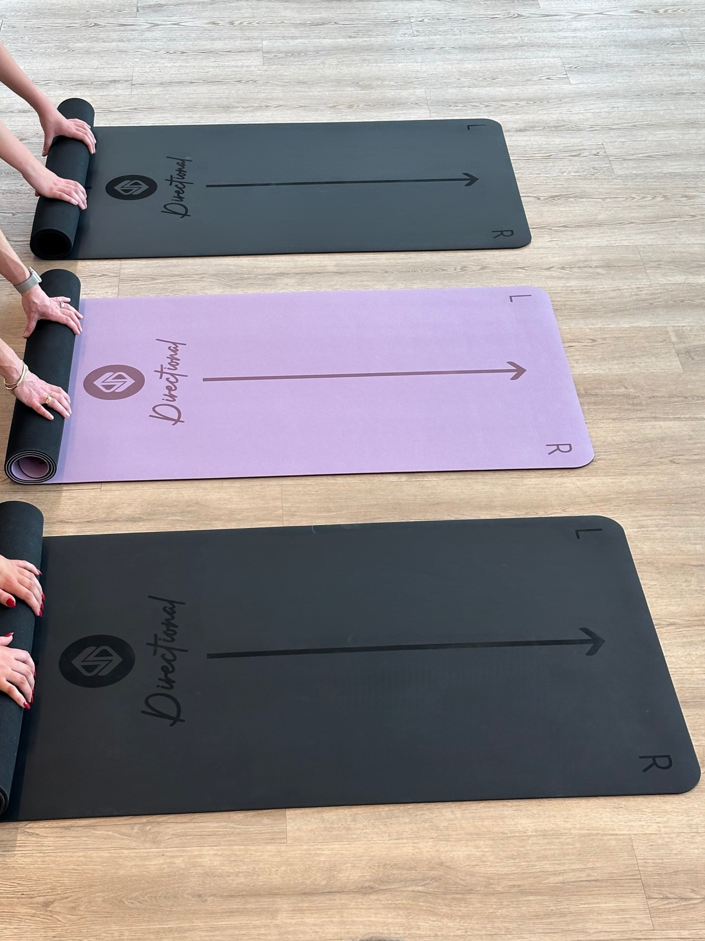 Lilac Yoga Mat – 5mm Non-Slip Directional Guide