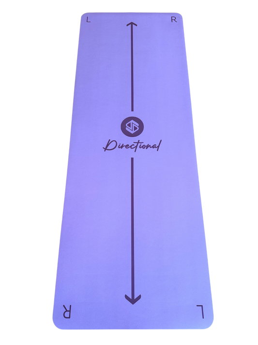 Lilac Yoga Mat – 5mm Non-Slip Directional Guide